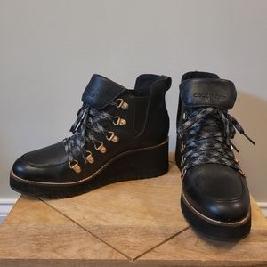 Cole Haan Women's Zerogrand Waterproof Ankle Wedge Boot